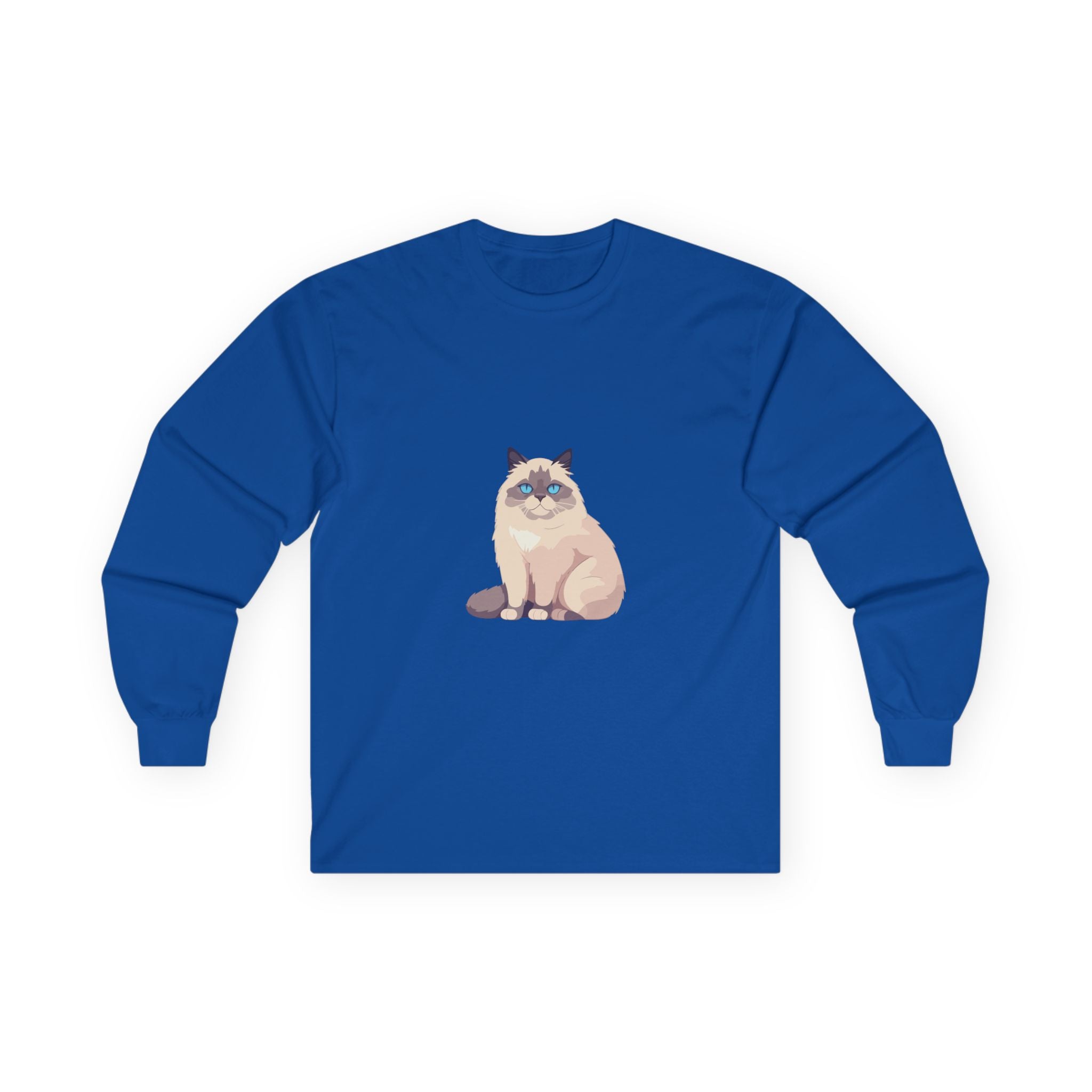 Cat Illustration Long Sleeve Tee
