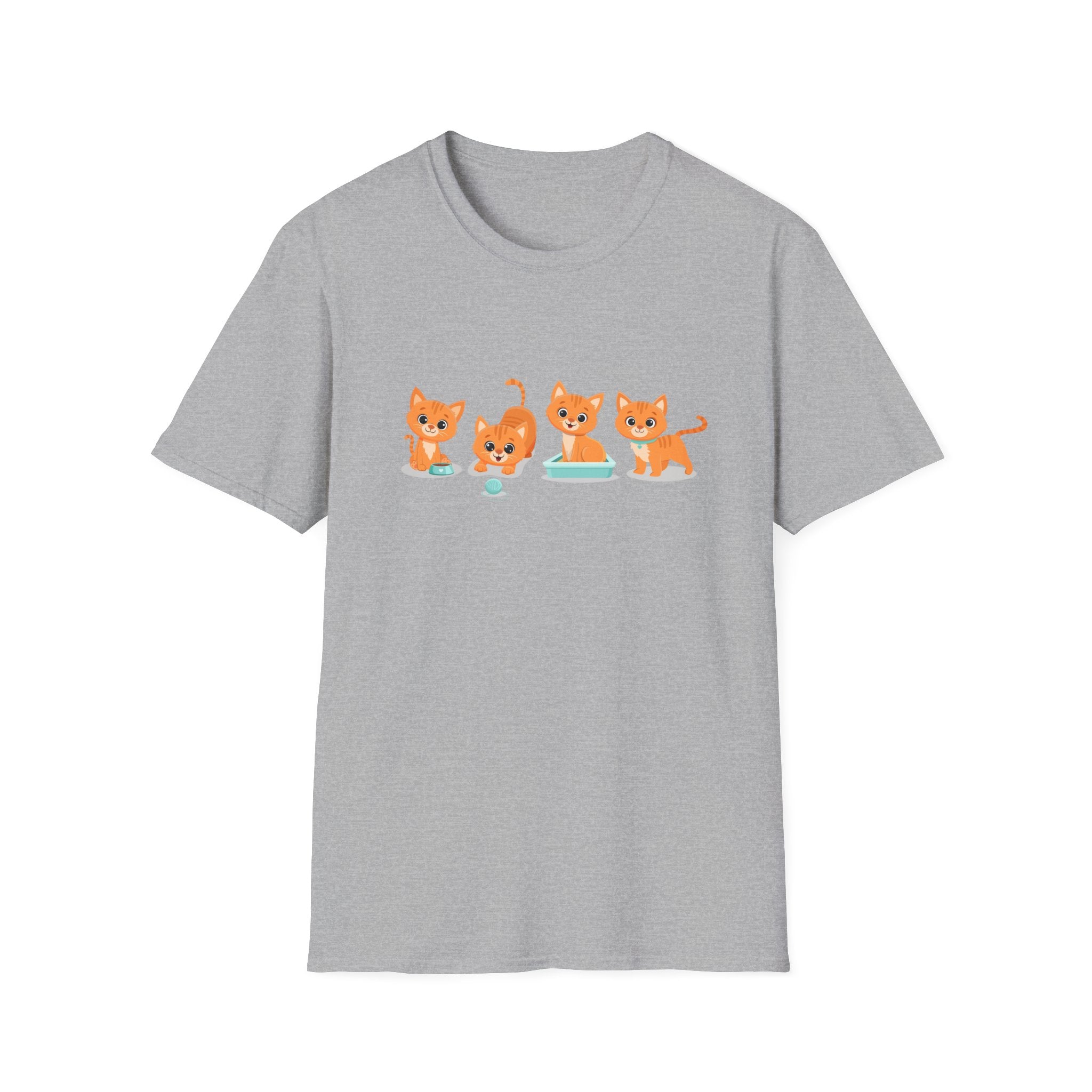 Orange Kittens Graphic T-Shirt