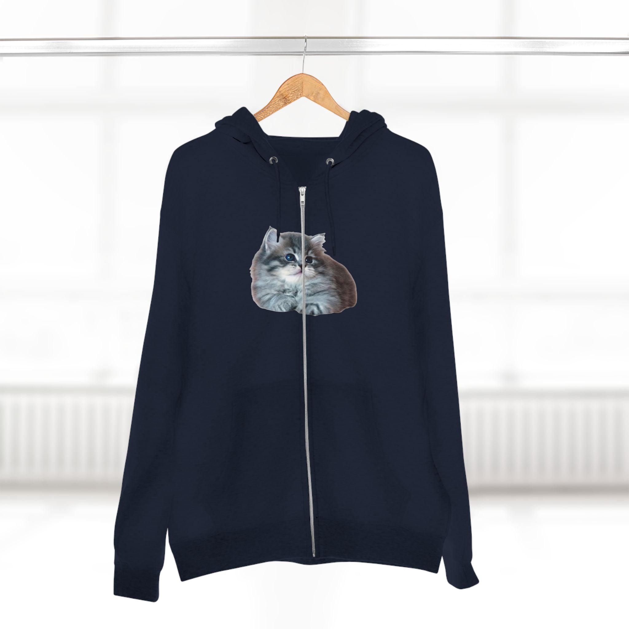 Cozy Kitten Zip Hoodie