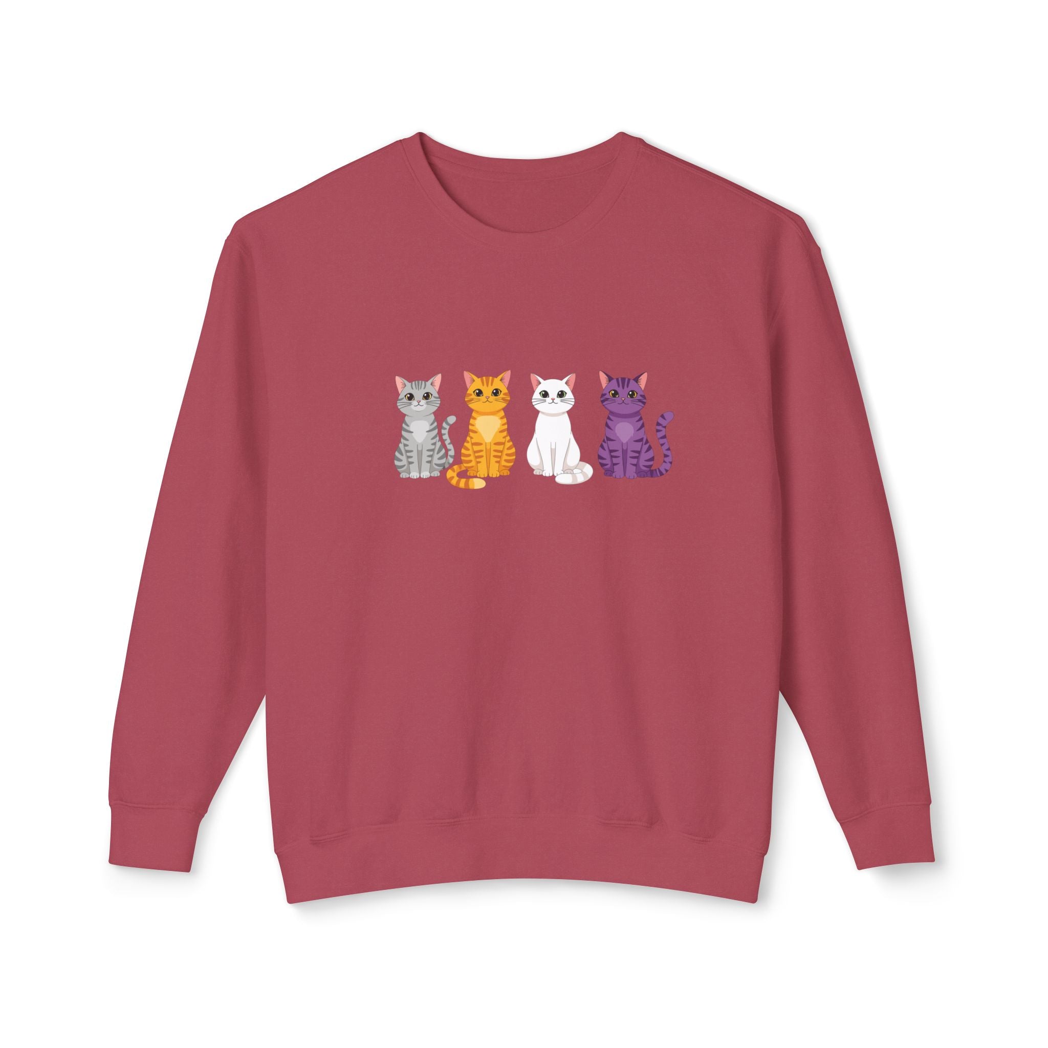 Colorful Cats Crewneck Sweatshirt