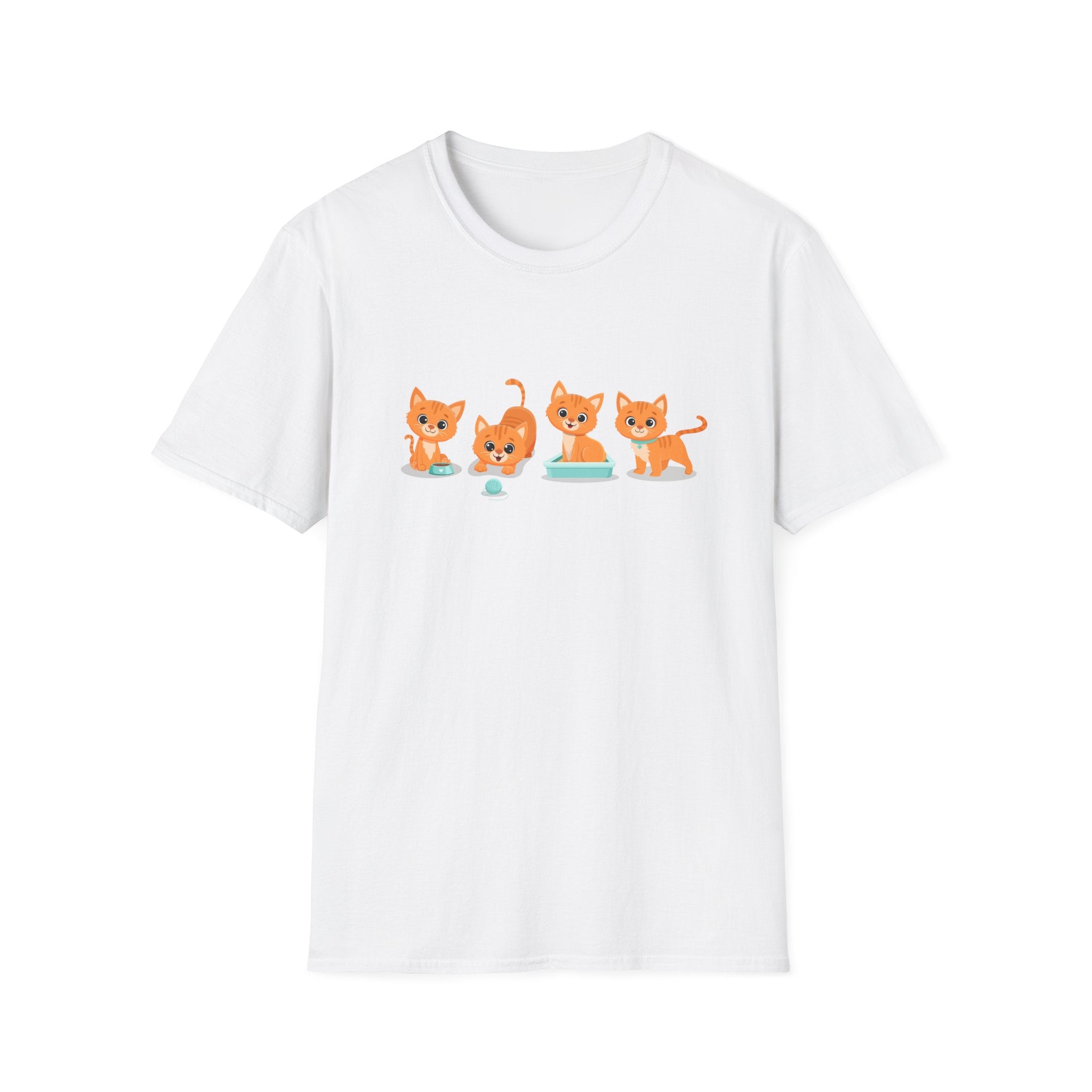 Orange Kittens Graphic T-Shirt