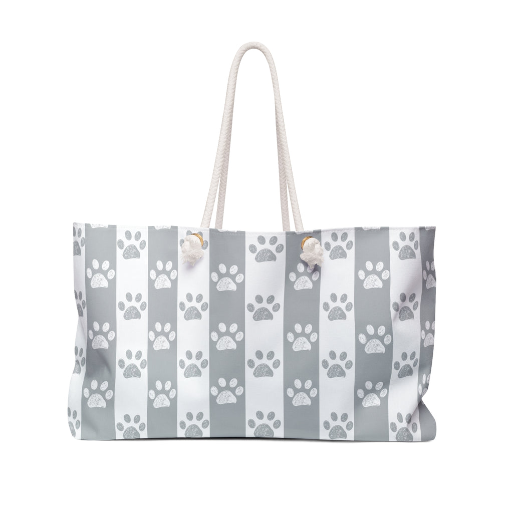 Paw Stripe Weekender Bag