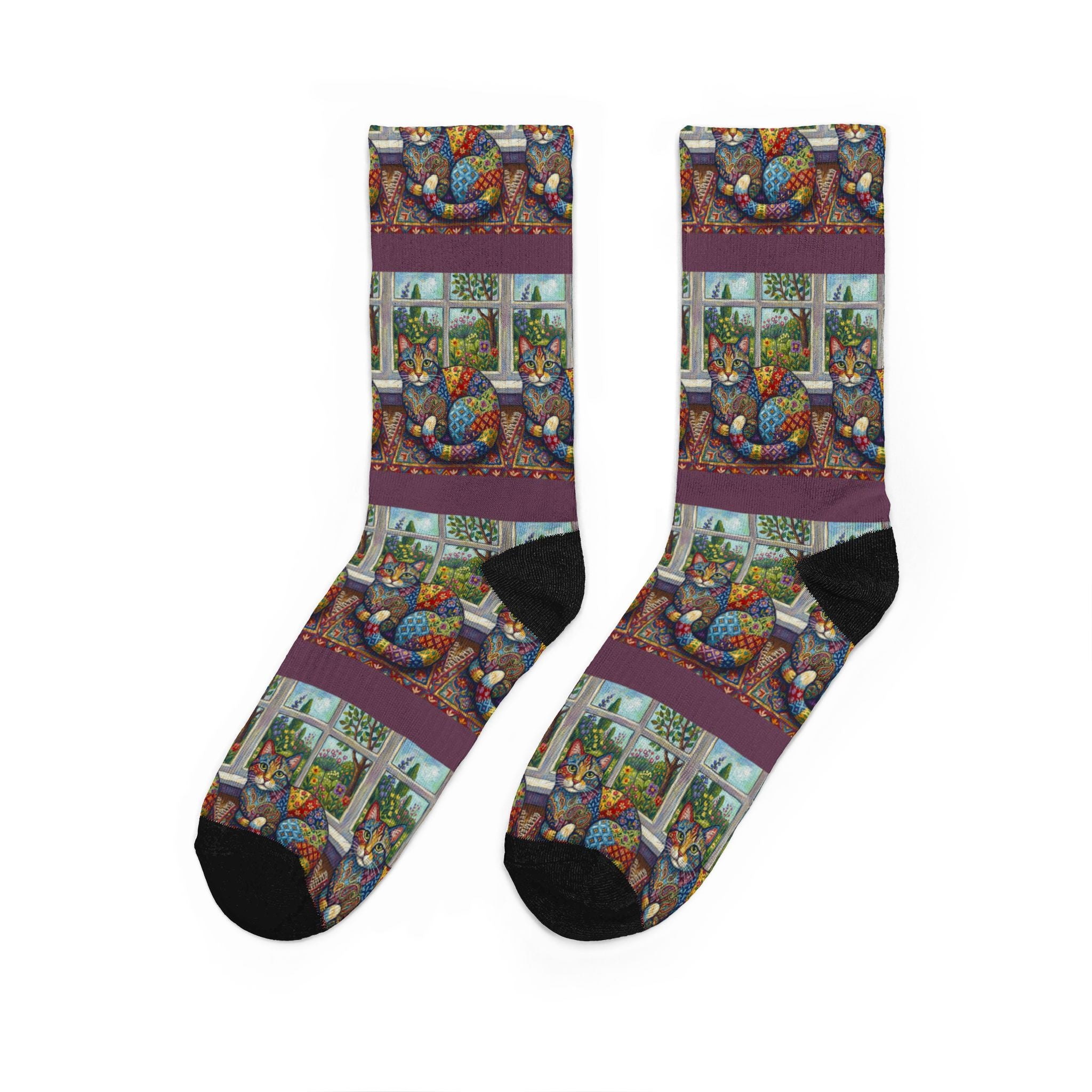 Cozy Cat Crew Socks