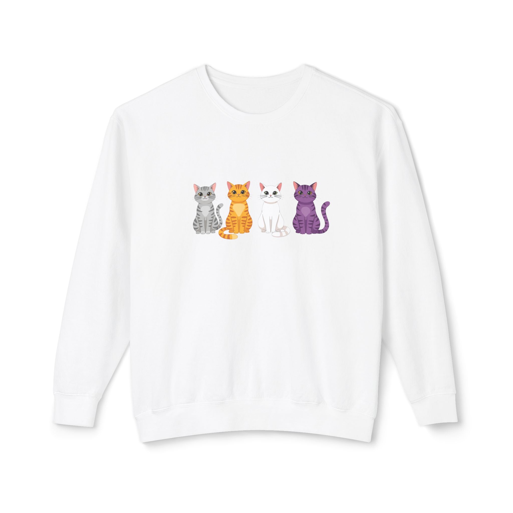 Colorful Cats Crewneck Sweatshirt
