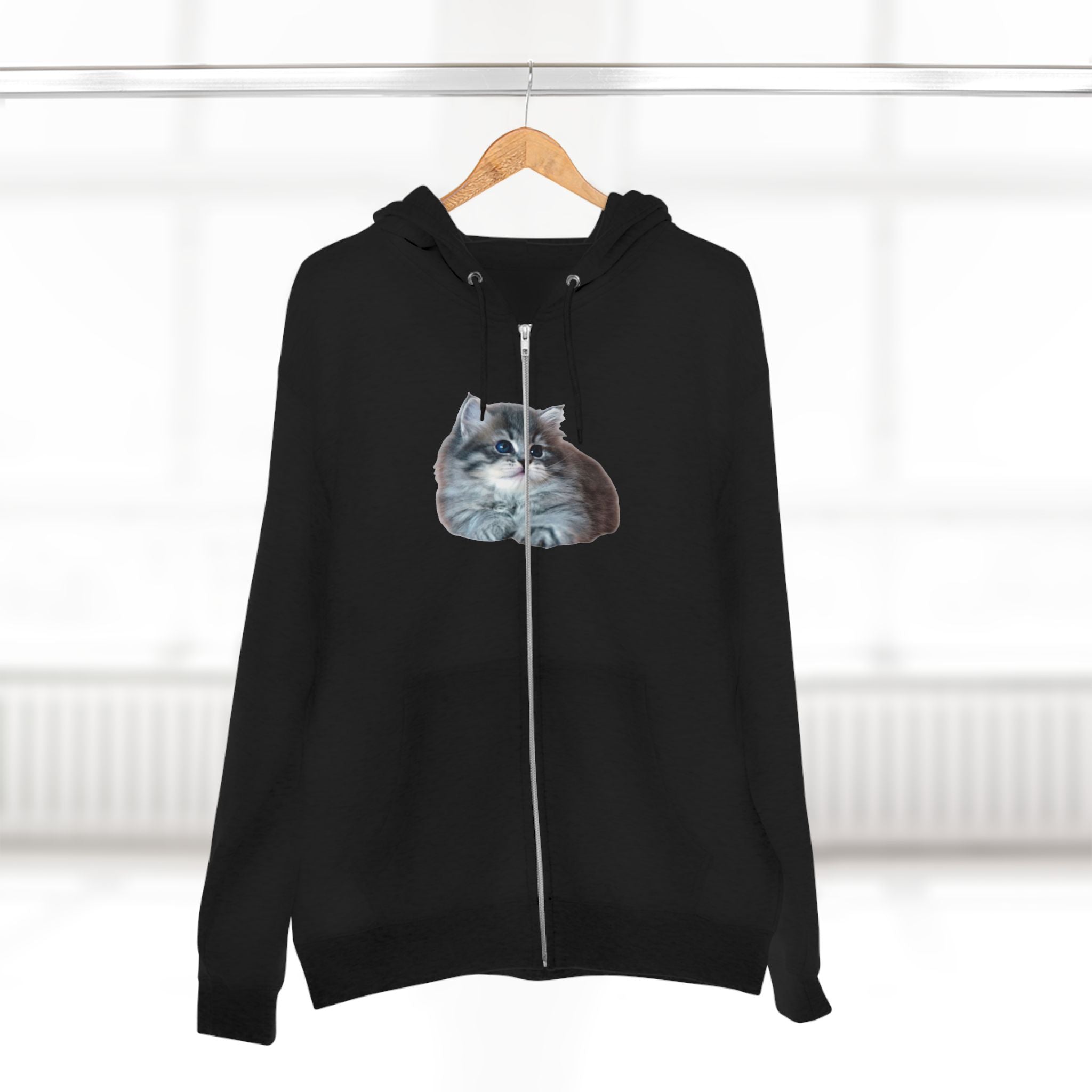 Cozy Kitten Zip Hoodie