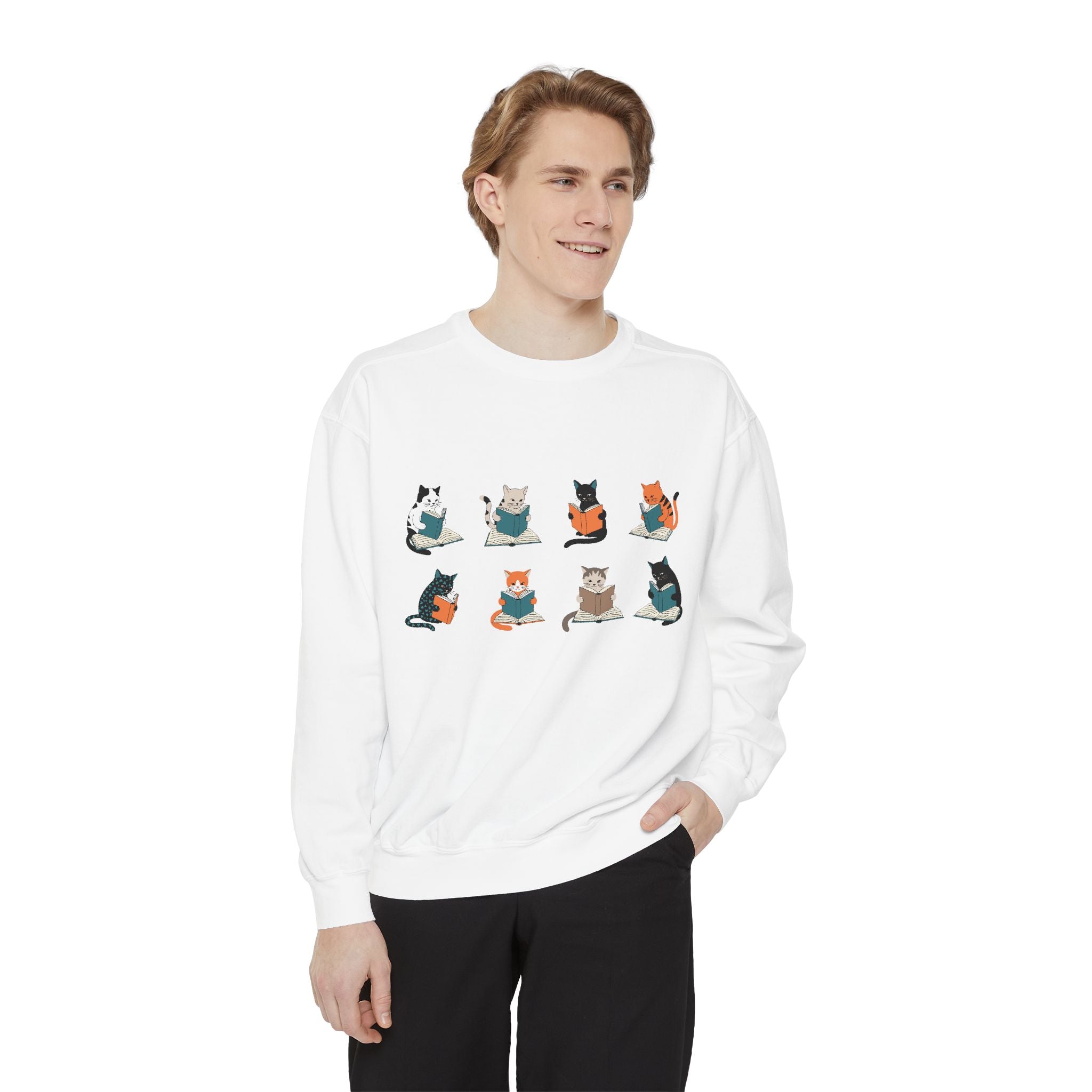 Cat Grid Sweatshirt