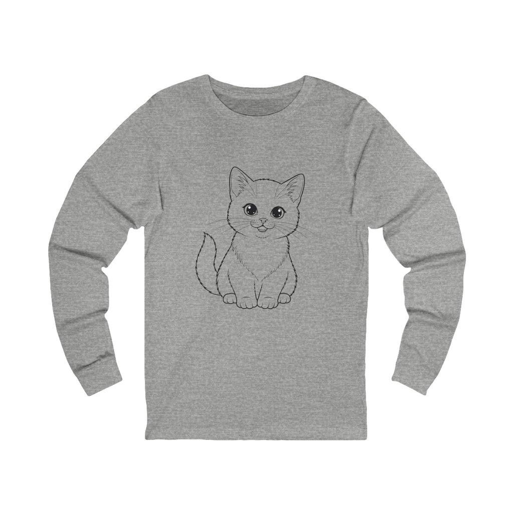 Sitting Kitten Long Sleeve Tee