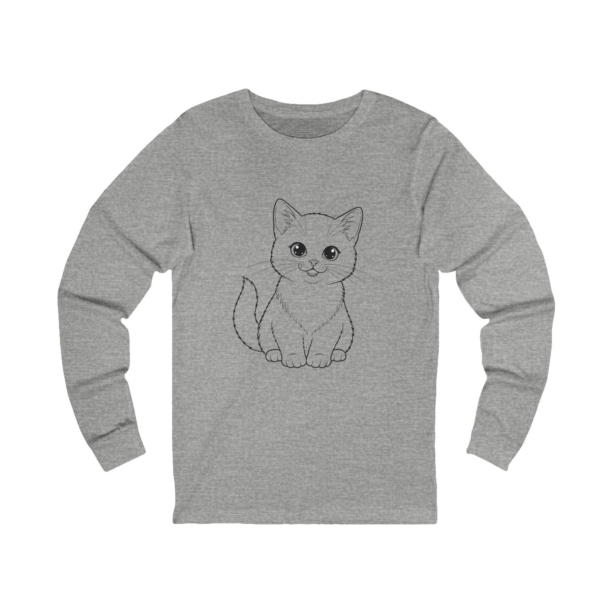 Sitting Kitten Long Sleeve Tee