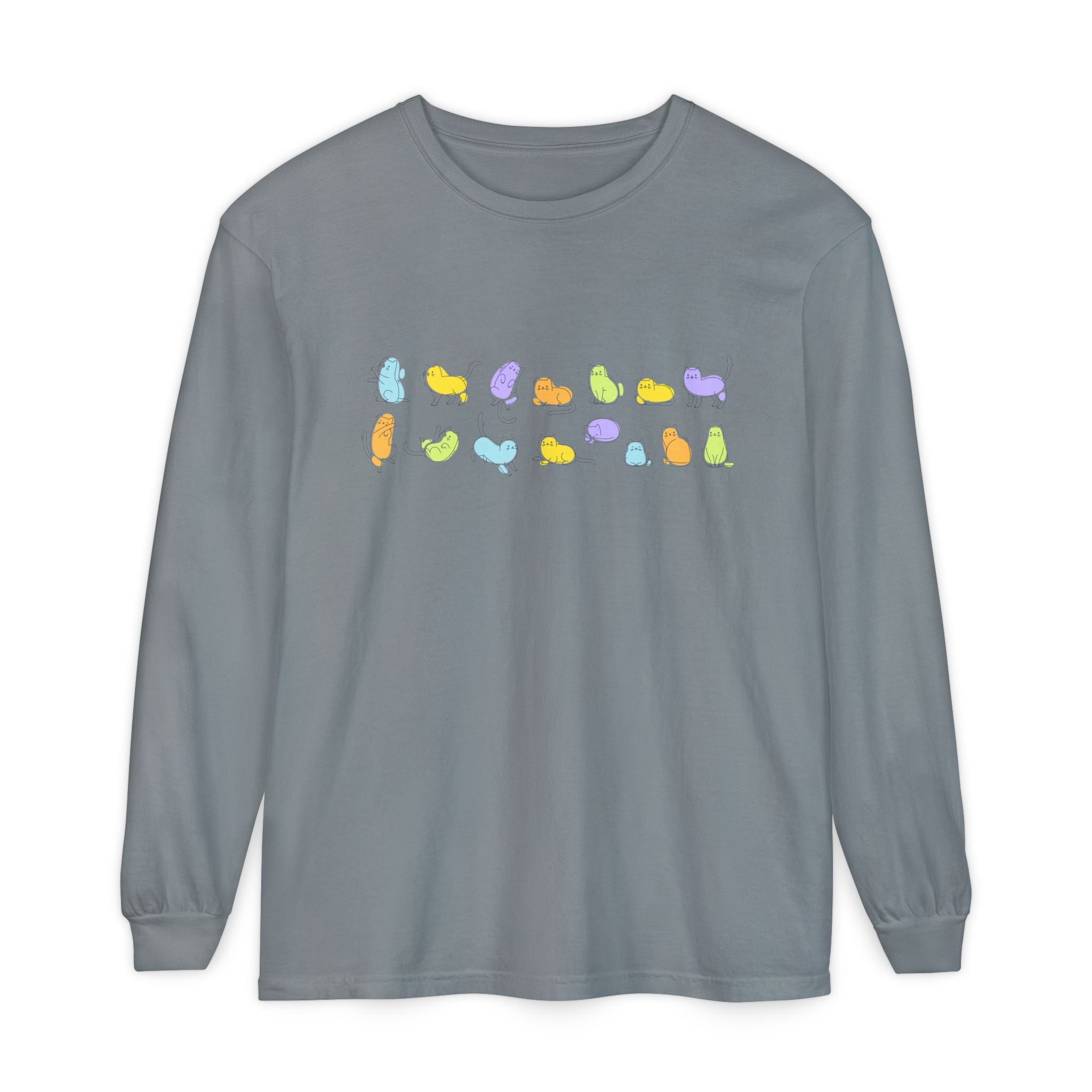 Pastel Cats Long Sleeve T-Shirt