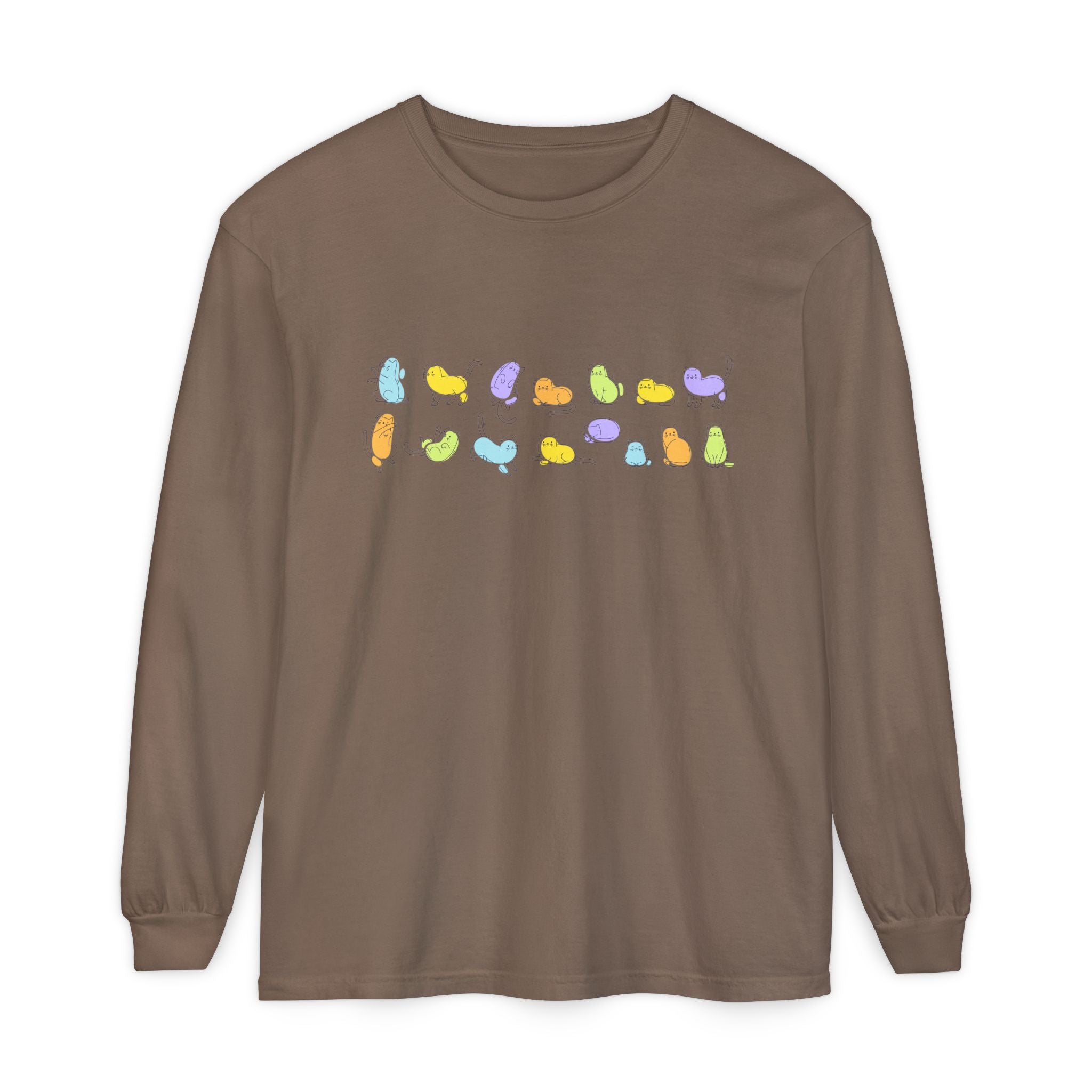 Pastel Cats Long Sleeve T-Shirt