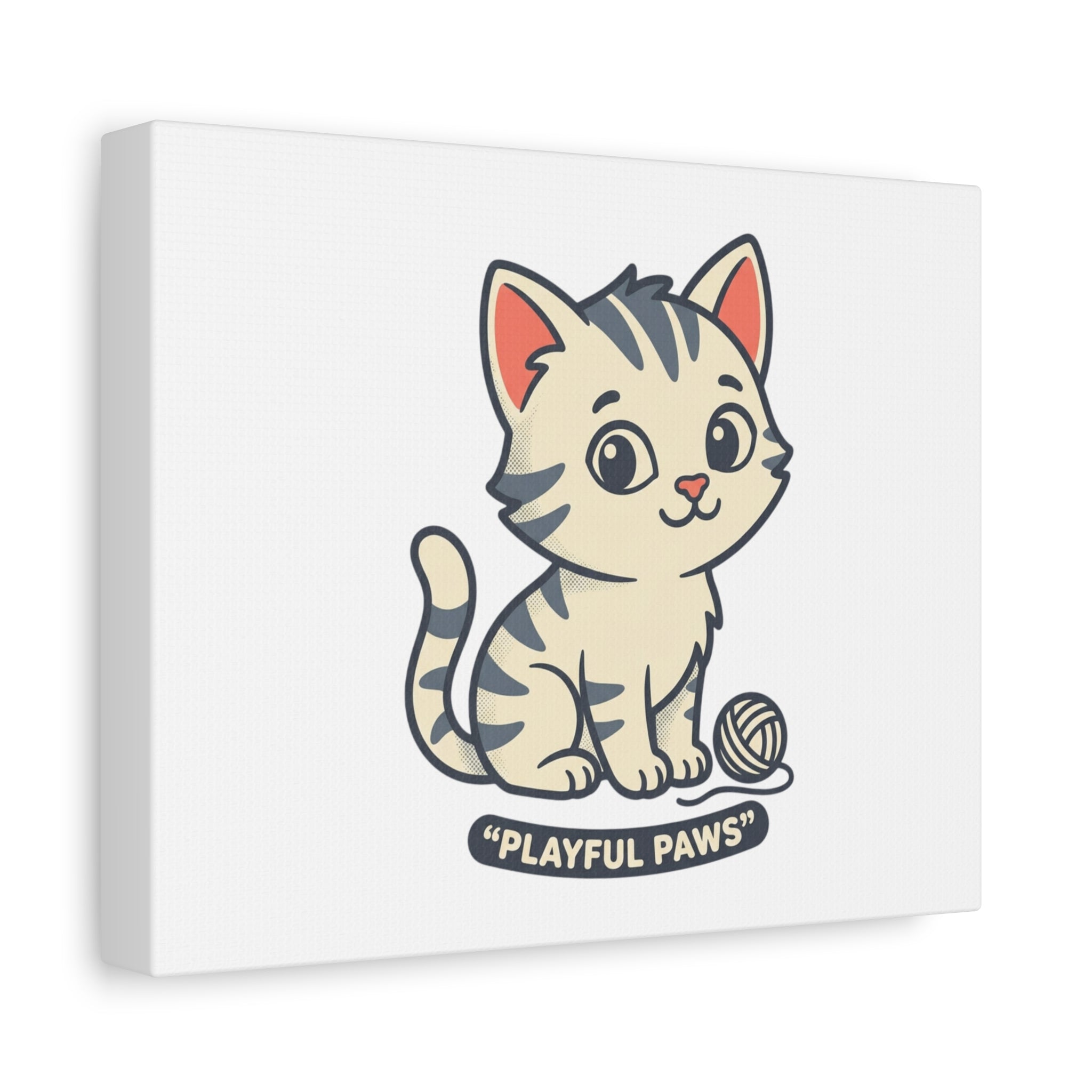 Playful Paws Kitten Canvas Wall Art