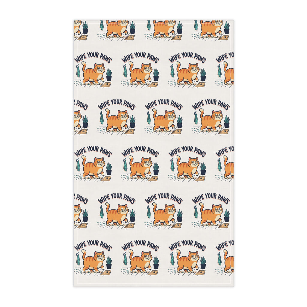 "Wipe Your Paws" Kitchen Towel