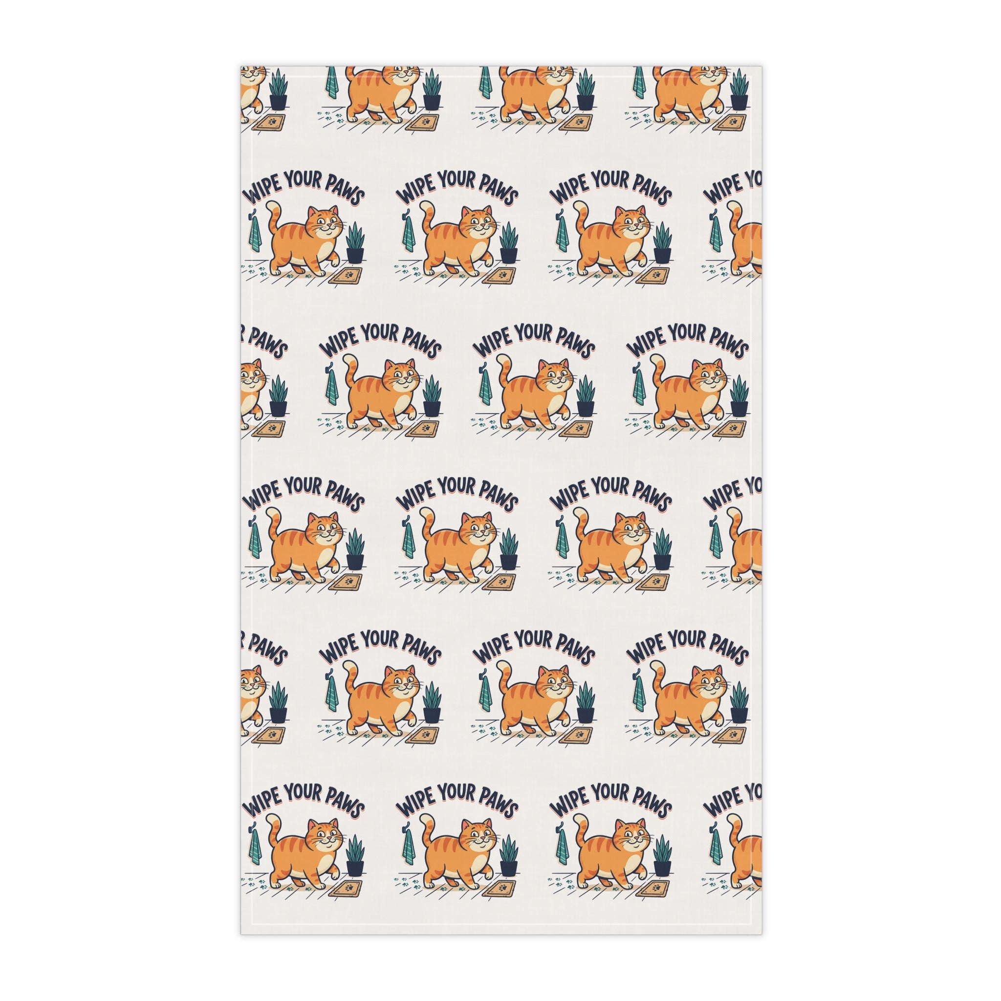 "Wipe Your Paws" Kitchen Towel