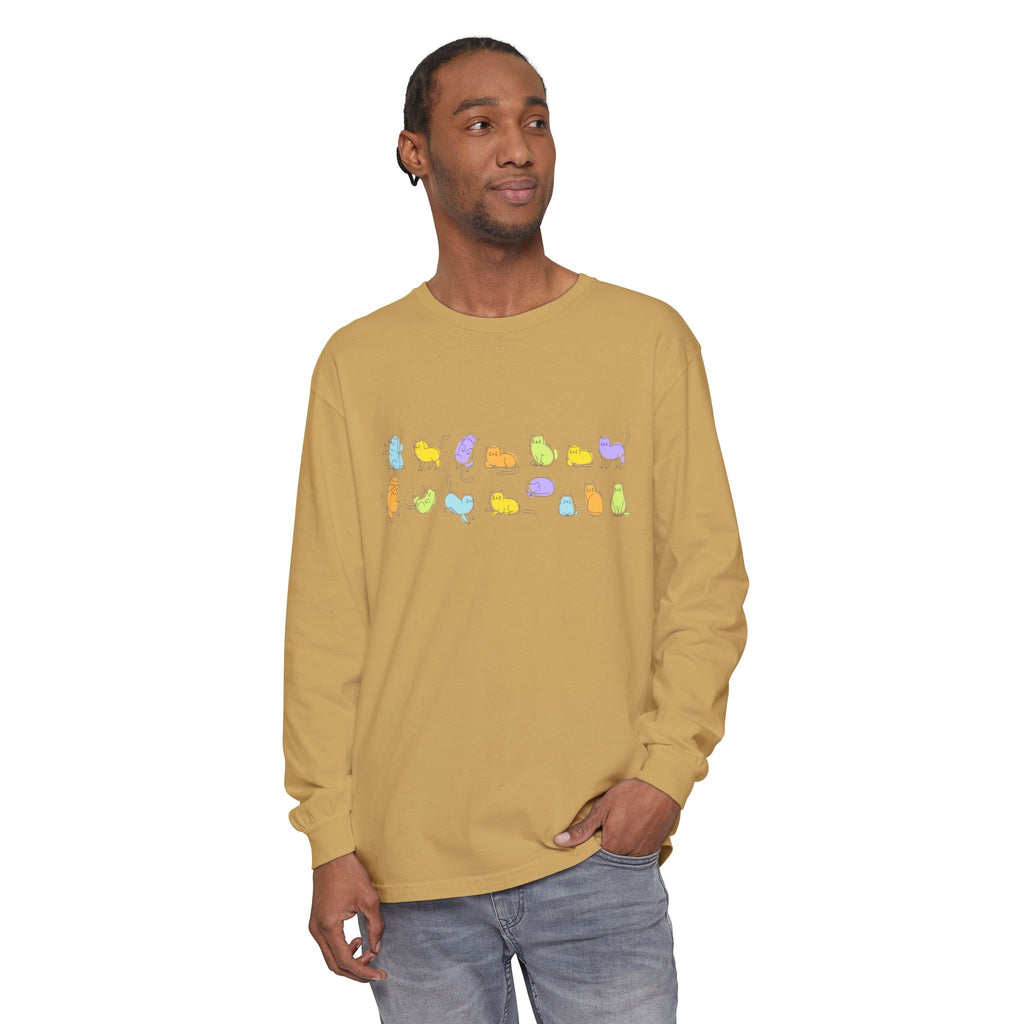 Pastel Cats Long Sleeve T-Shirt