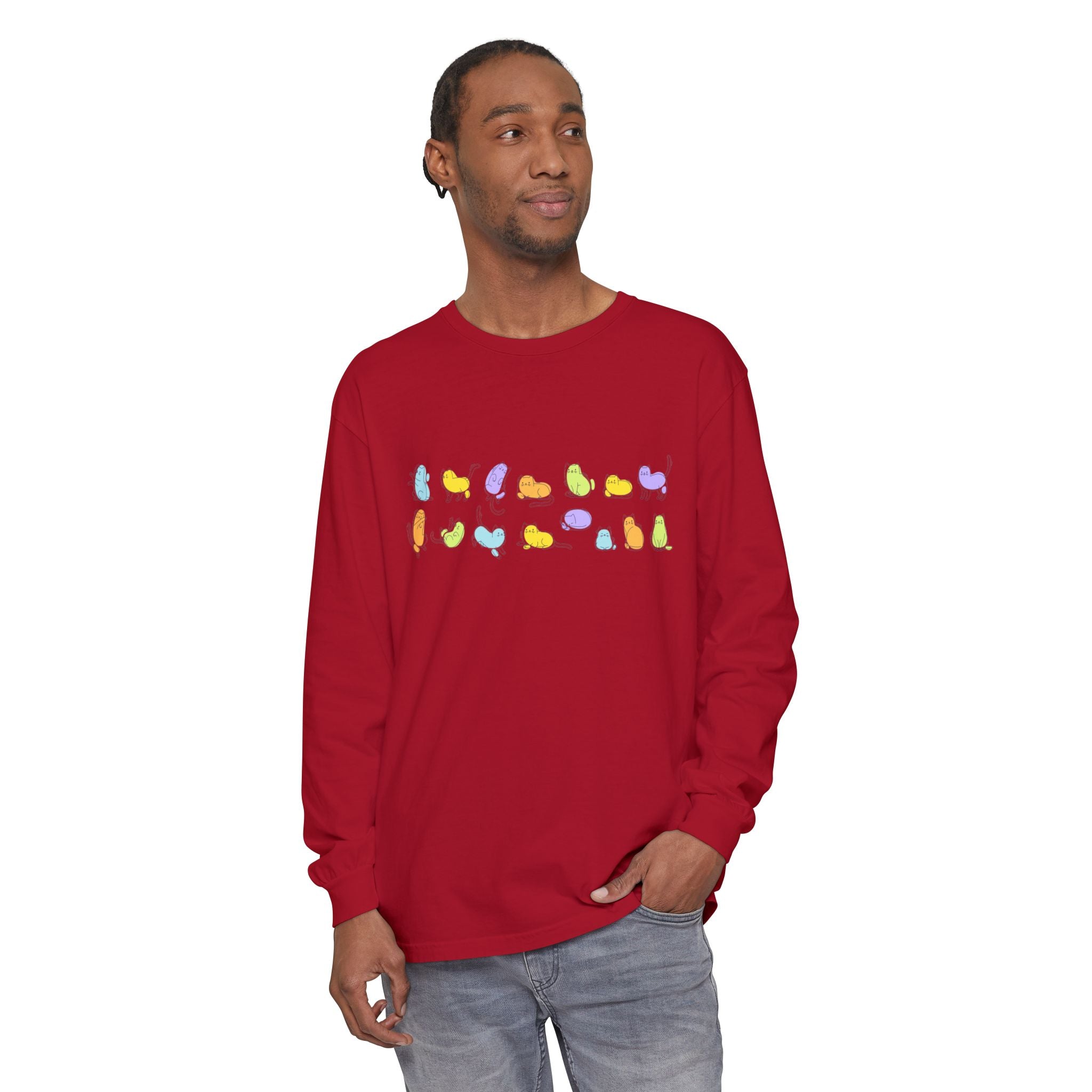Pastel Cats Long Sleeve T-Shirt