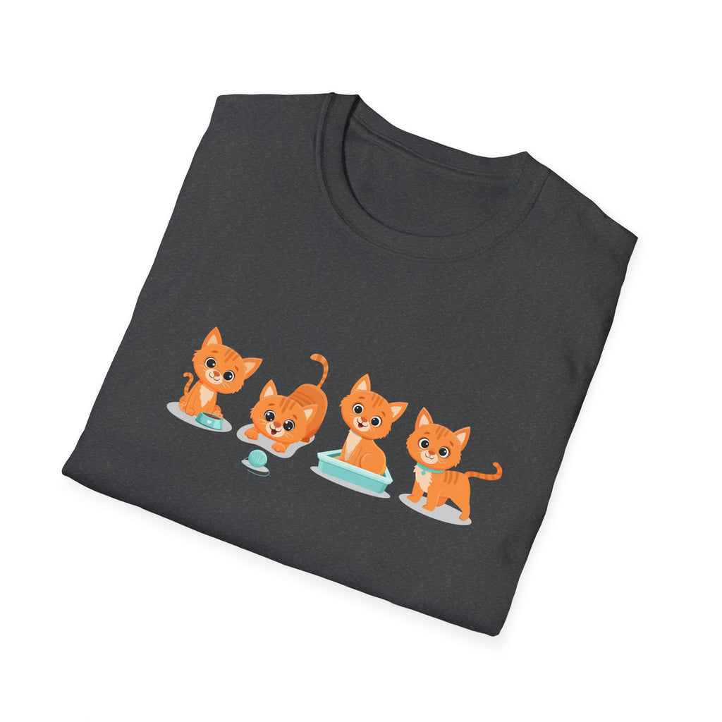 Orange Kittens Graphic T-Shirt