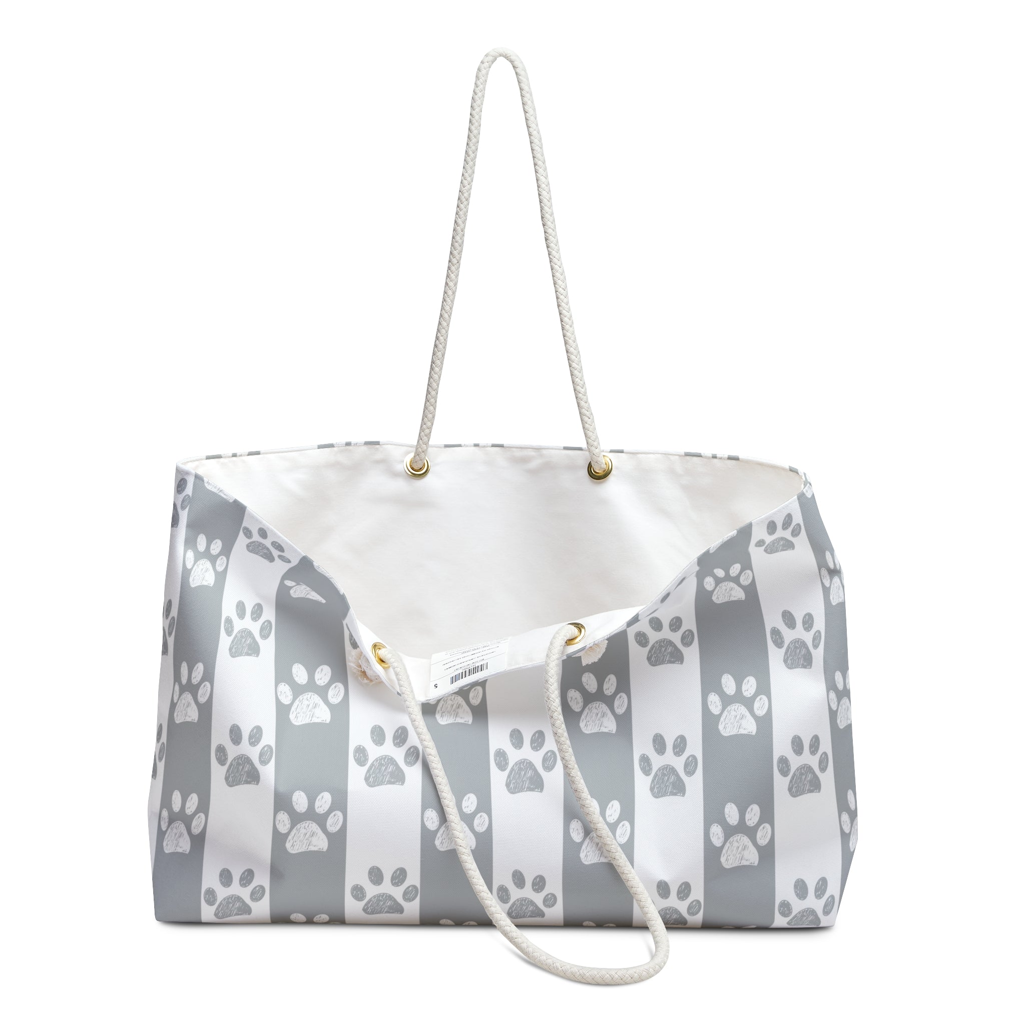 Paw Stripe Weekender Bag