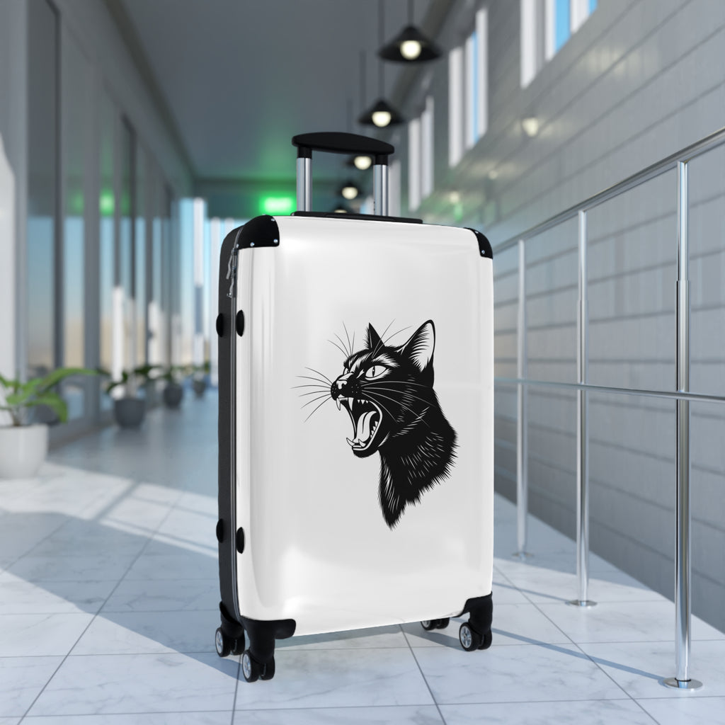 Roaring Black Cat Suitcase