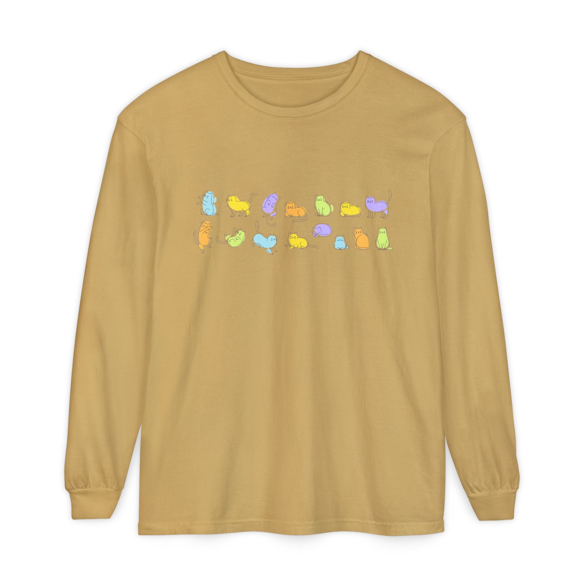 Pastel Cats Long Sleeve T-Shirt