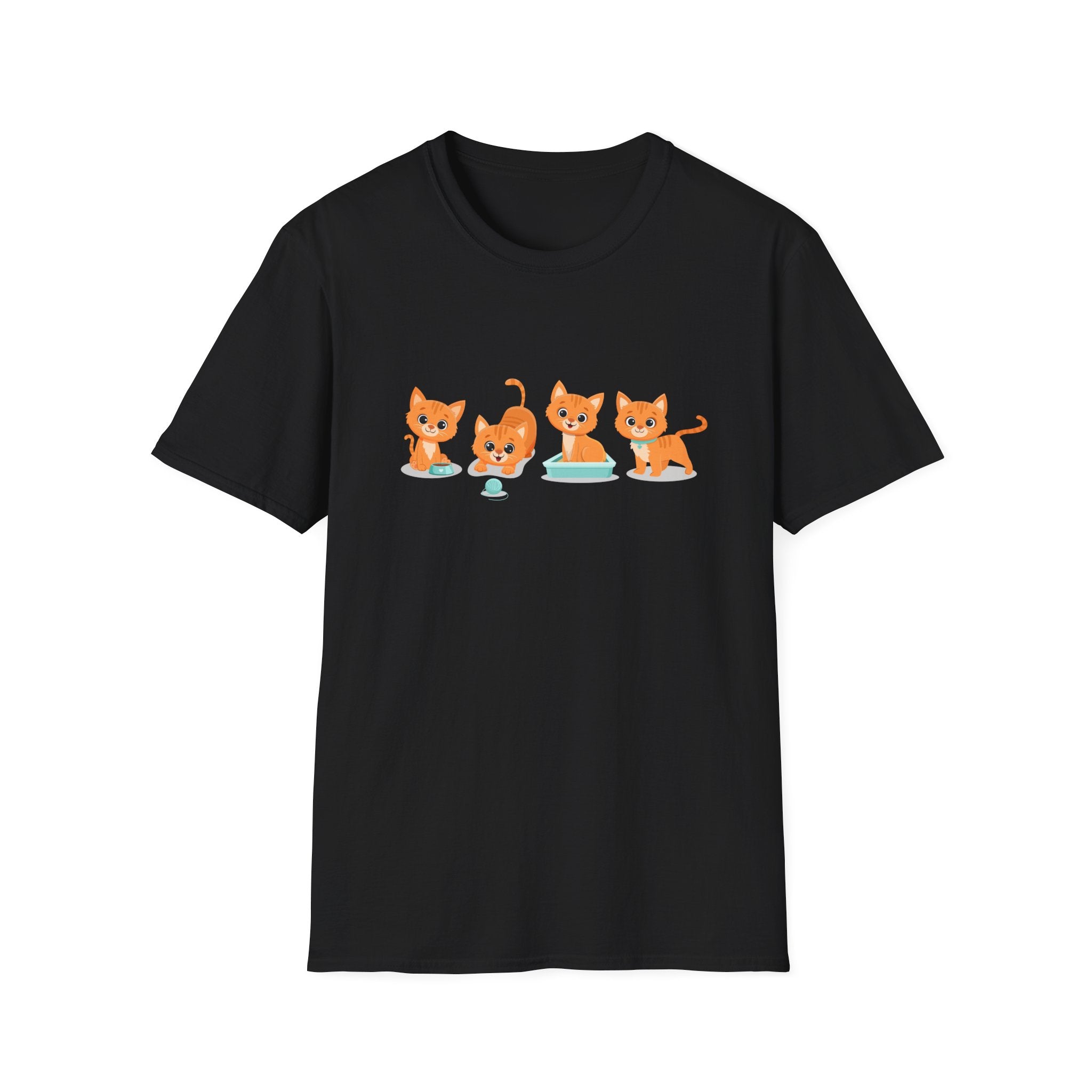Orange Kittens Graphic T-Shirt