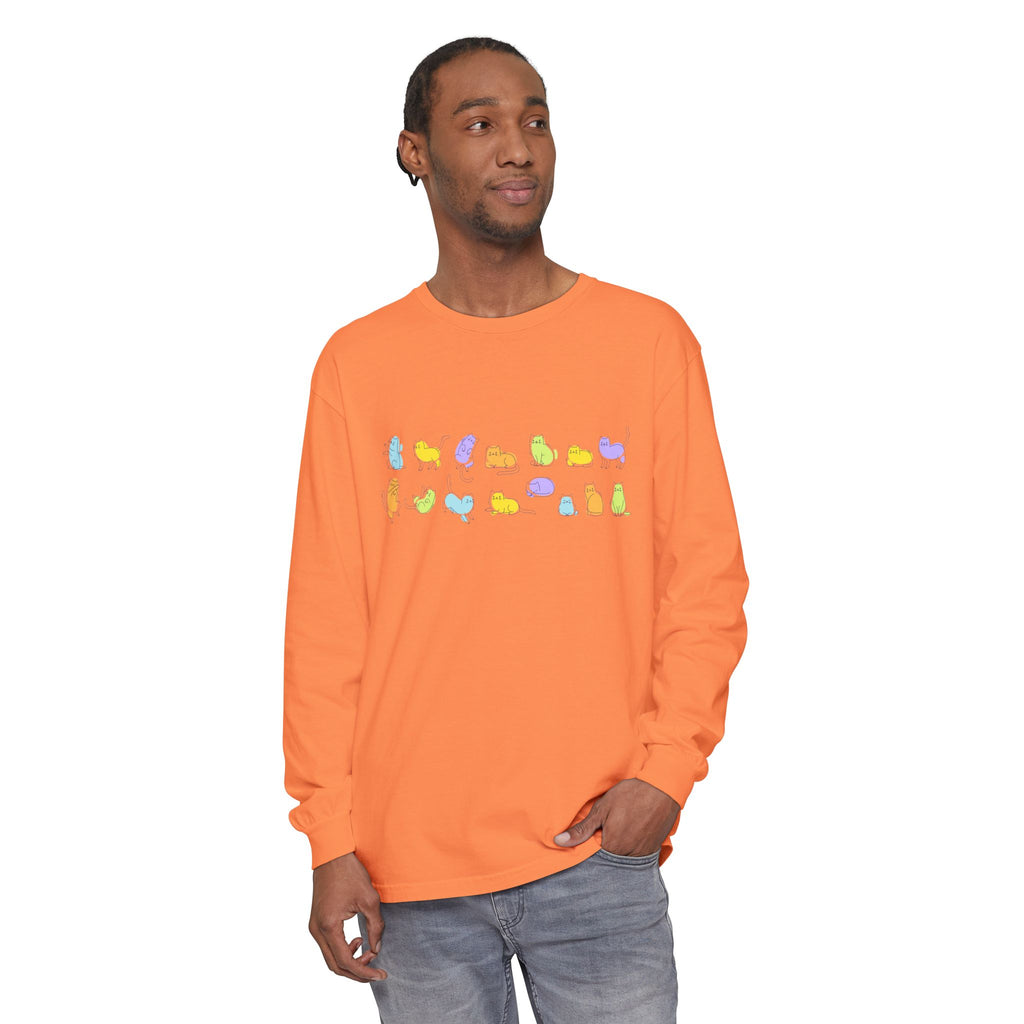 Pastel Cats Long Sleeve T-Shirt