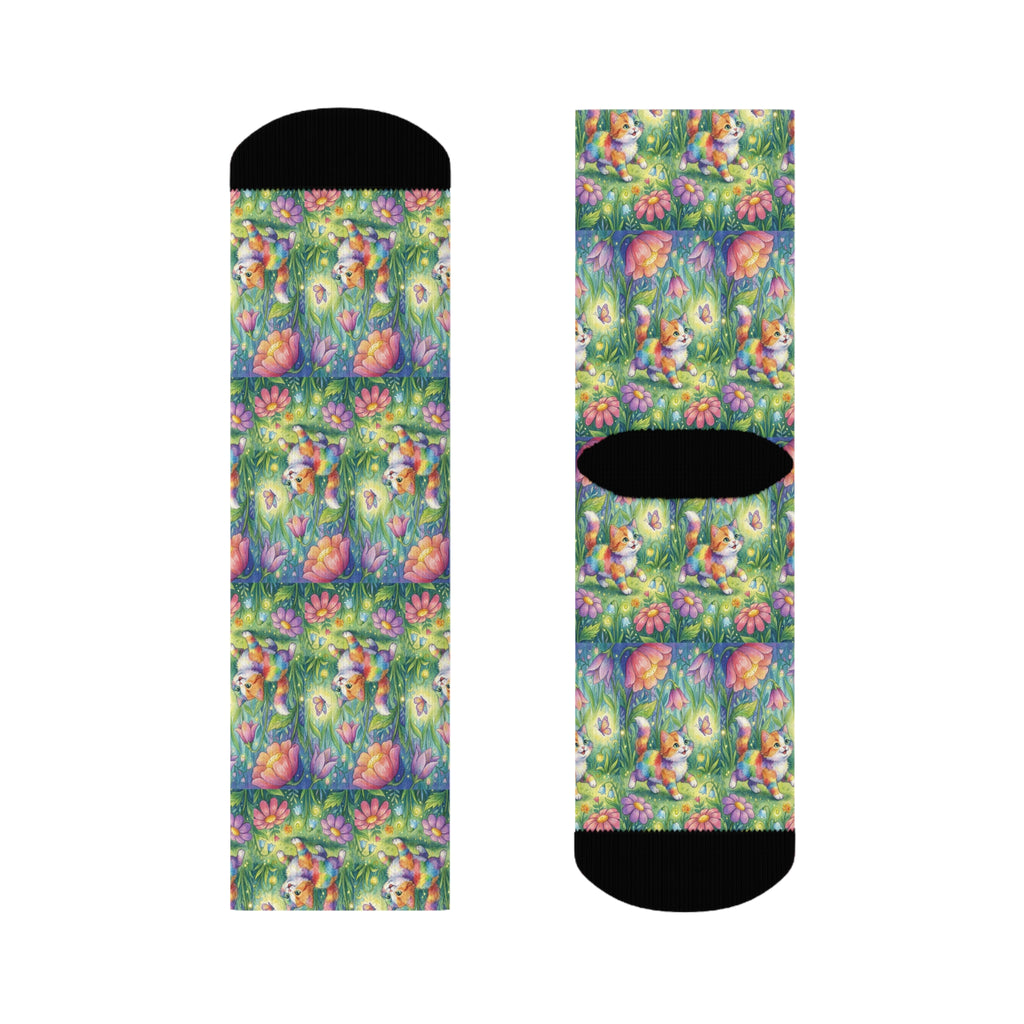 Floral Crew Socks