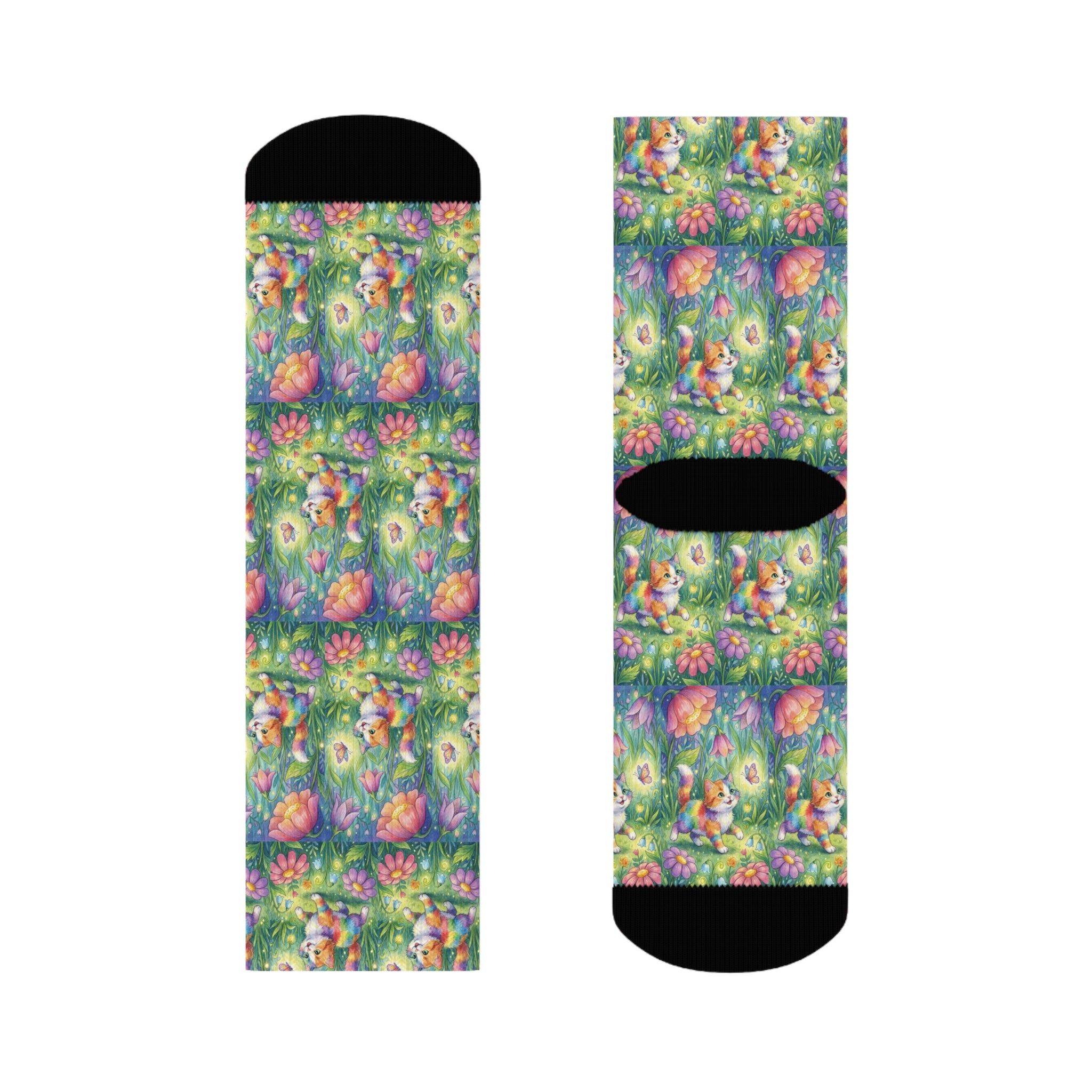 Floral Crew Socks