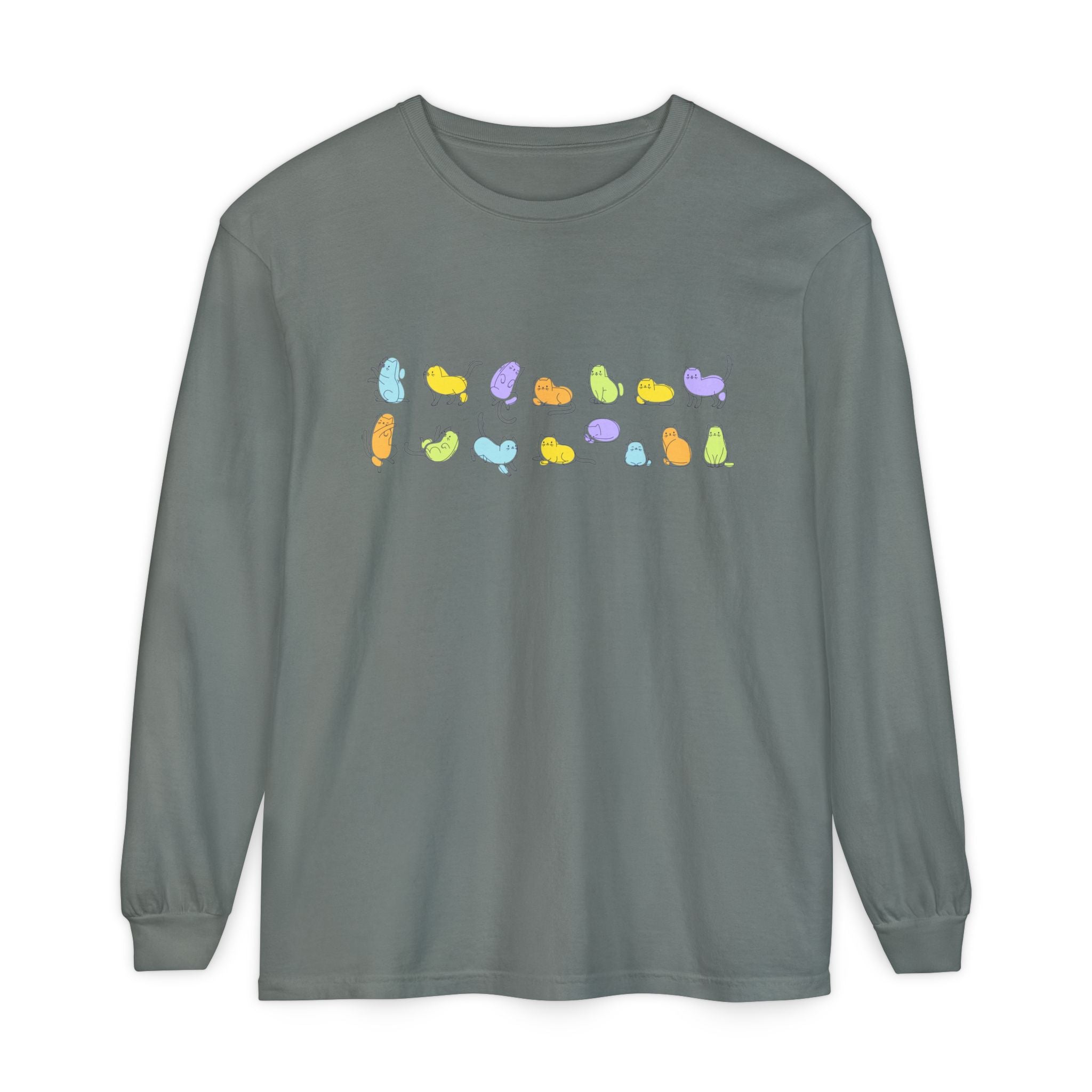 Pastel Cats Long Sleeve T-Shirt