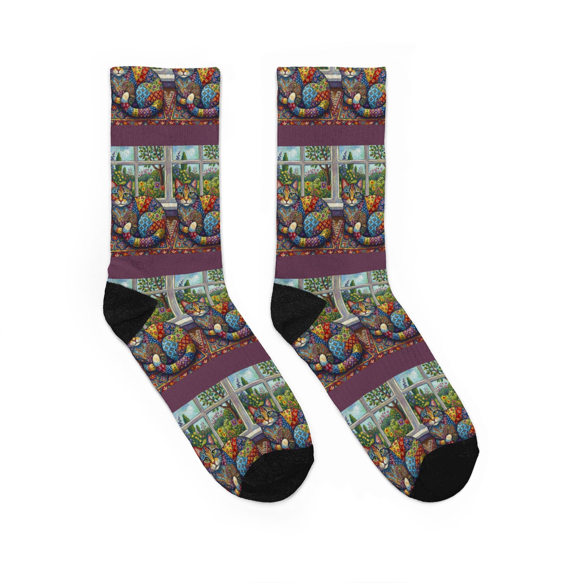 Cozy Cat Crew Socks