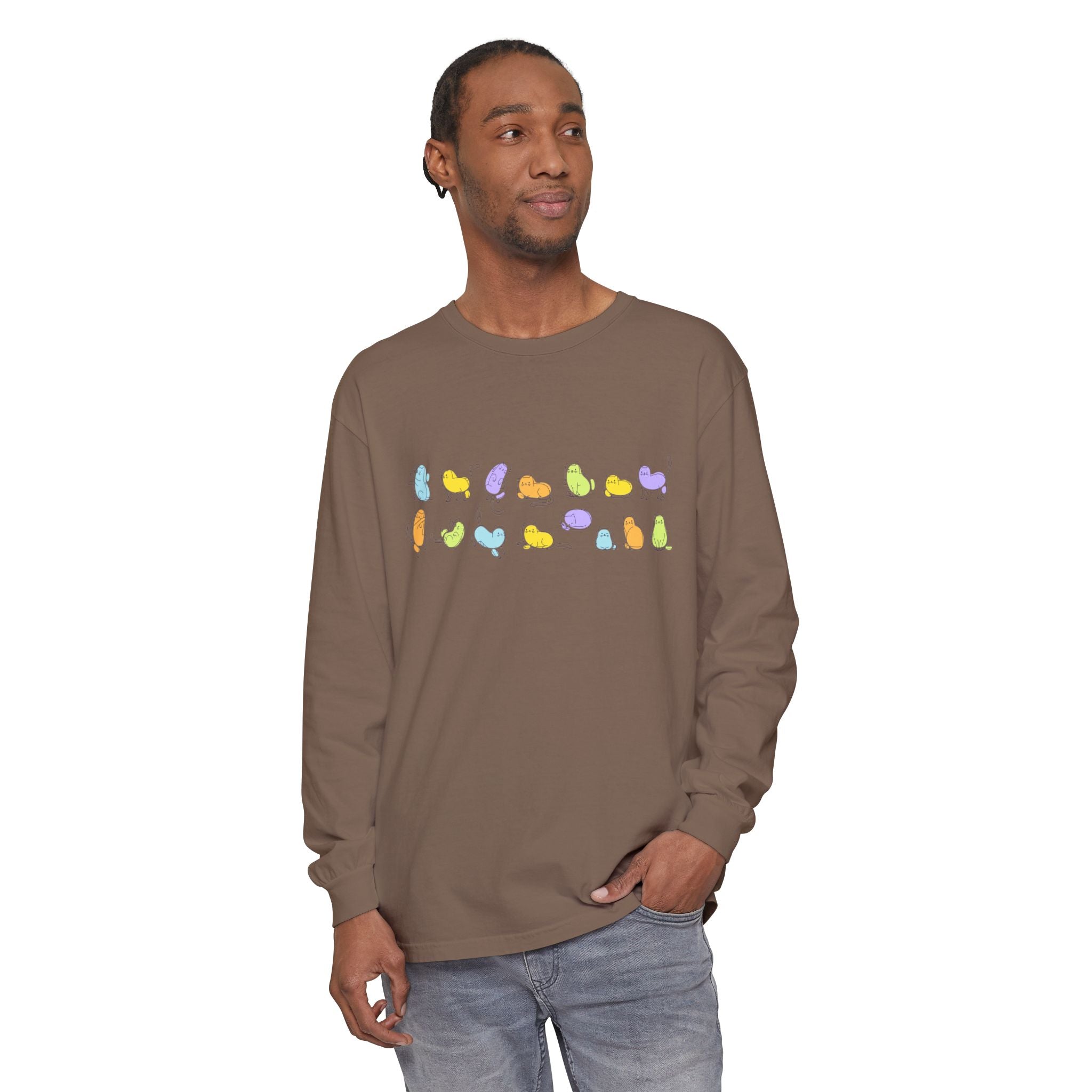 Pastel Cats Long Sleeve T-Shirt