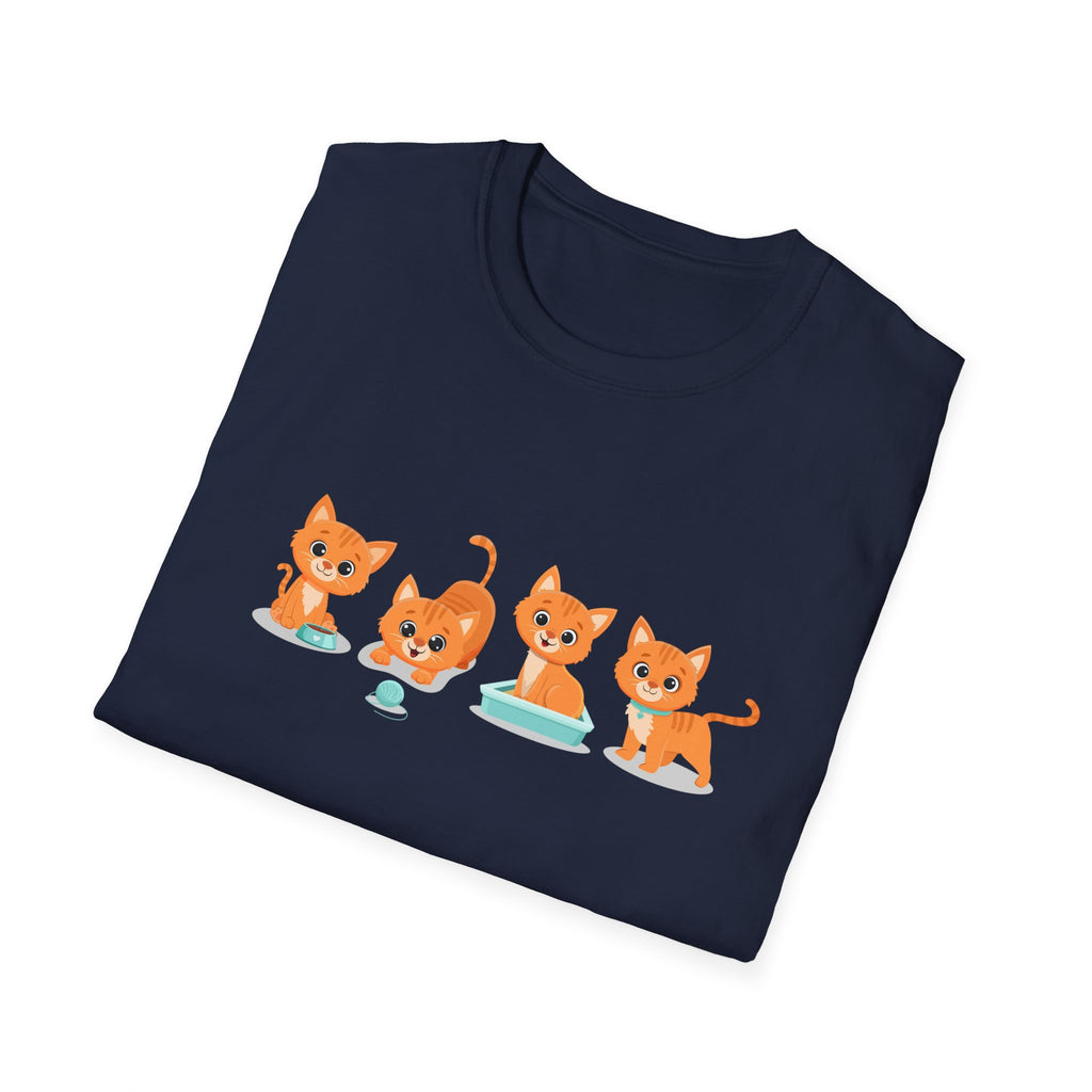 Orange Kittens Graphic T-Shirt