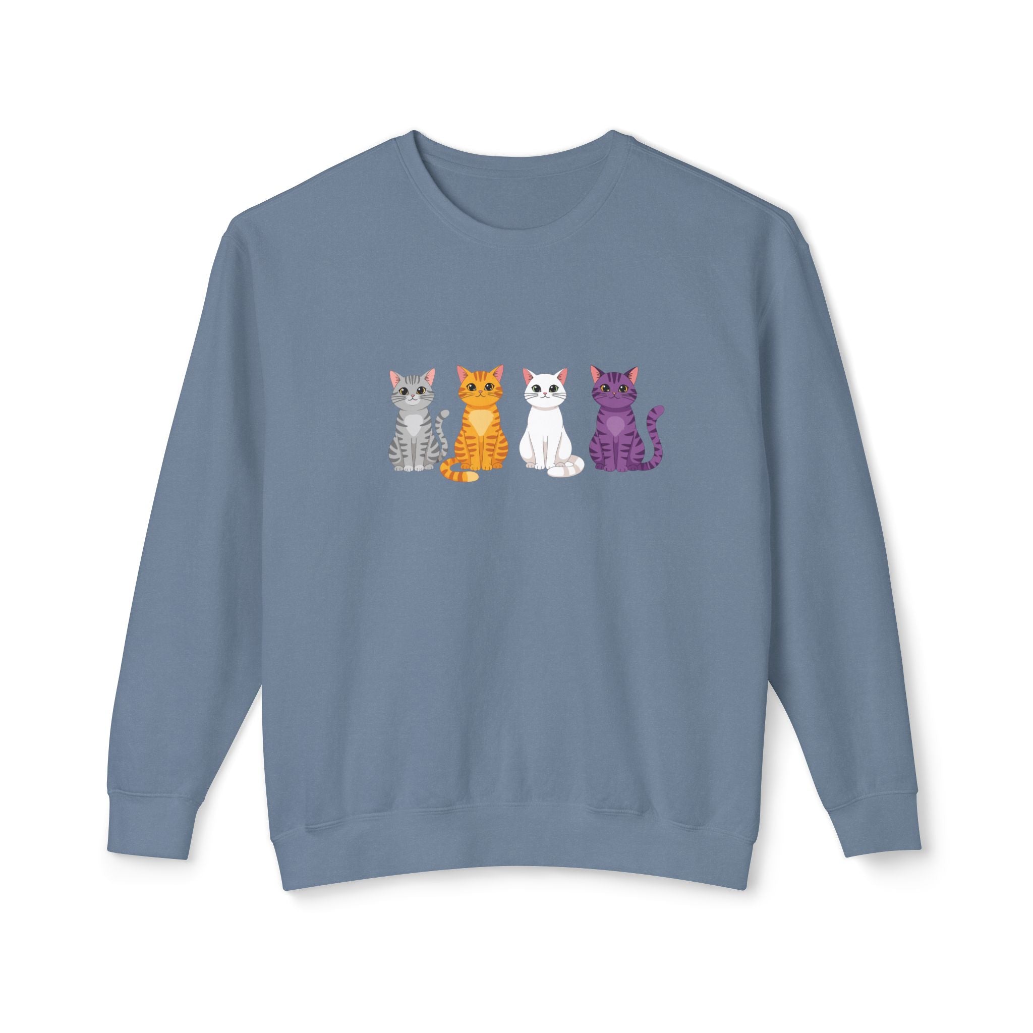 Colorful Cats Crewneck Sweatshirt