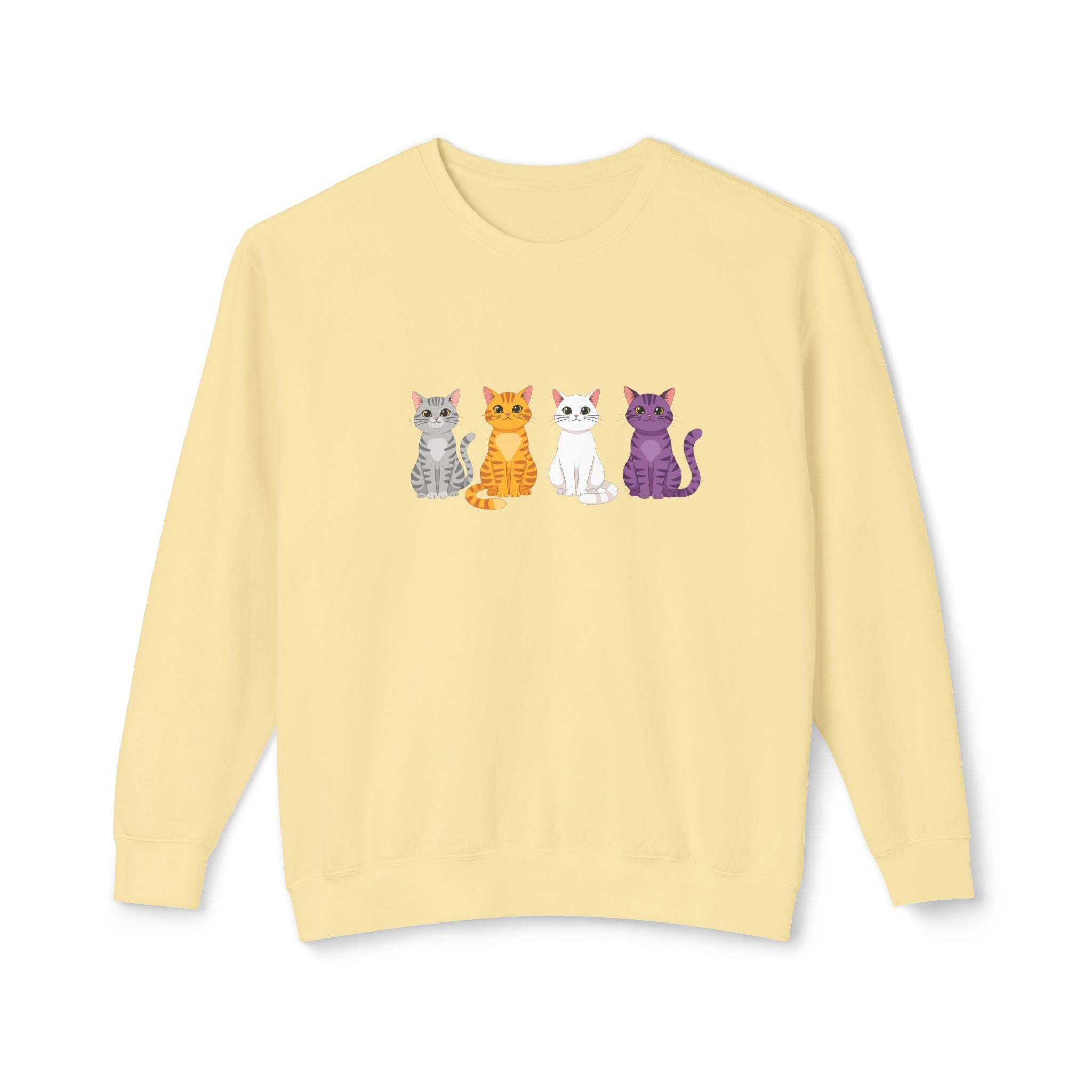 Colorful Cats Crewneck Sweatshirt