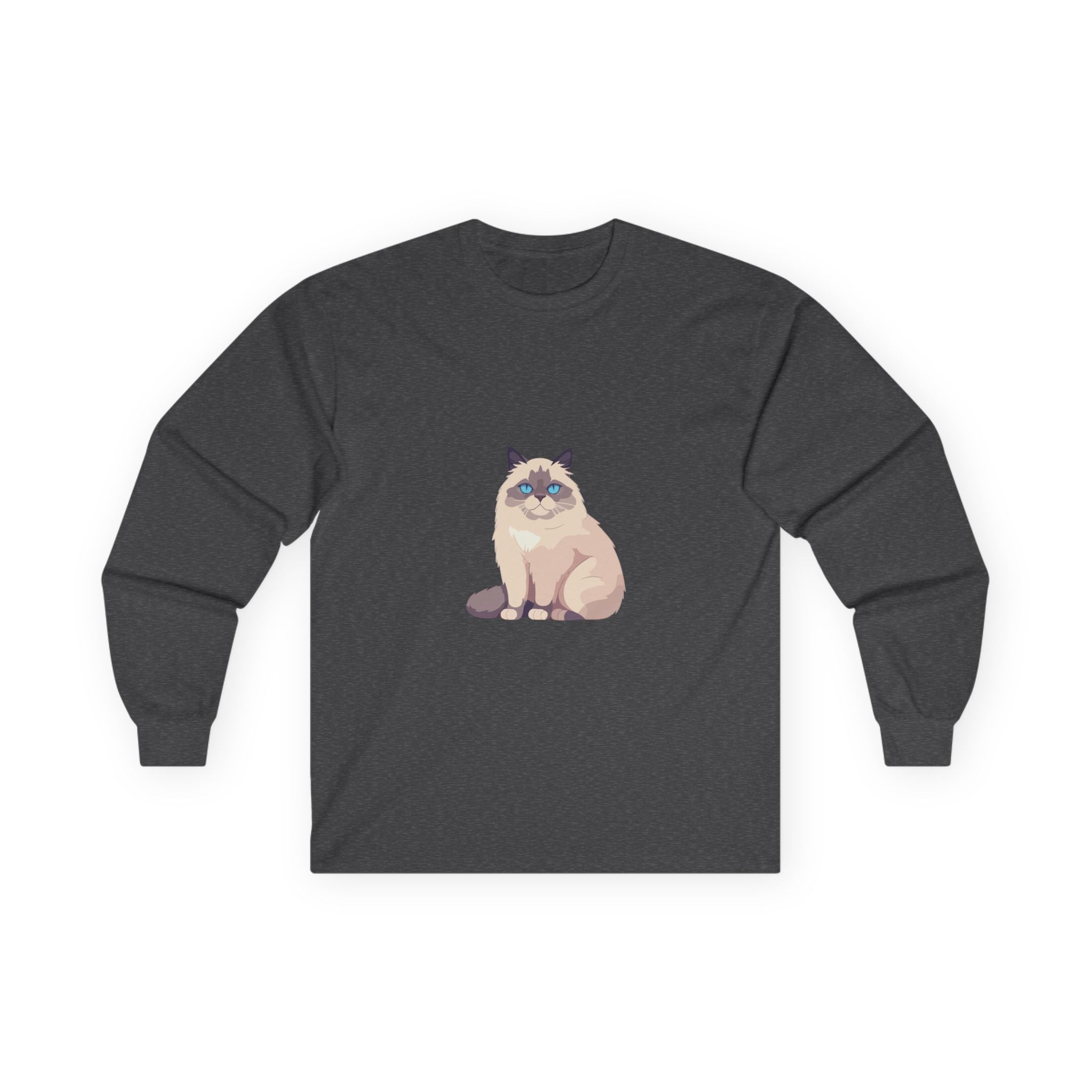 Cat Illustration Long Sleeve Tee