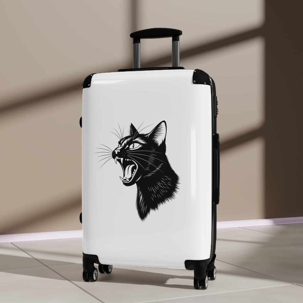 Roaring Black Cat Suitcase